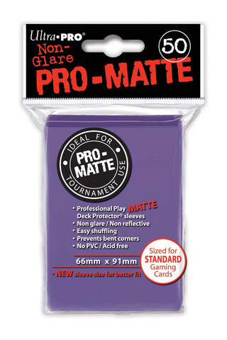 Deck Protectors, Pro-Matte - Purple (One Pack of 50)-0