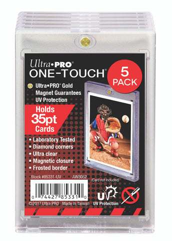 One Touch UV Card Holder Magnetic 35pt - 5 Count Pack-0