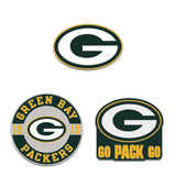 Green Bay Packers Enamel Pin Set 3 Piece-0