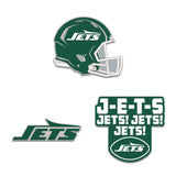 New York Jets Enamel Pin Set 3 Piece-0