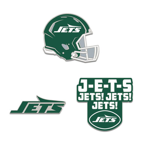 New York Jets Enamel Pin Set 3 Piece-0