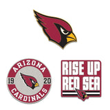 Arizona Cardinals Enamel Pin Set 3 Piece-0