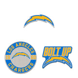 Los Angeles Chargers Enamel Pin Set 3 Piece-0