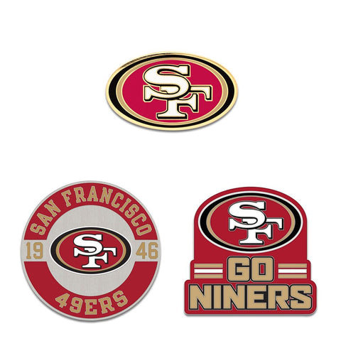 San Francisco 49ers Enamel Pin Set 3 Piece-0