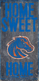 Boise State Broncos Wood Sign - Home Sweet Home 6x12 - Special Order-0