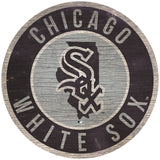 Chicago White Sox Sign Wood 12 Inch Round State Design Special Order-0