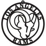 Los Angeles Rams Sign Door Hanger 16 Inch-0
