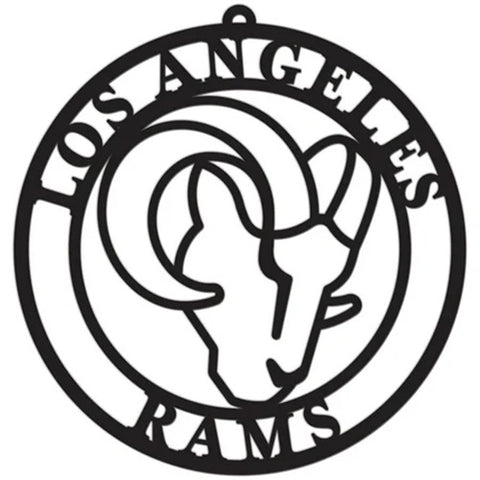 Los Angeles Rams Sign Door Hanger 16 Inch-0