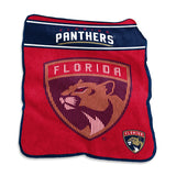 Florida Panthers Blanket 60x80 Raschel Throw-0