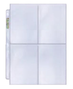 4-Pocket Platinum Page with 3-1/2x5-1/4 Pockets (100 ct)-0