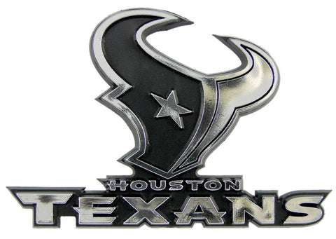 Houston Texans Auto Emblem - Silver-0