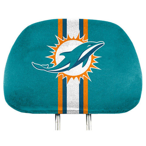 Miami Dolphins Headrest Covers Full Printed Style - Special Order-0