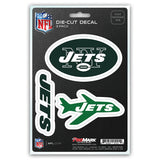 New York Jets Decal Die Cut Team 3 Pack-0