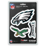Philadelphia Eagles Decal Die Cut Team 3 Pack-0