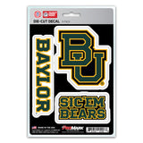 Baylor Bears Decal Die Cut Team 3 Pack-0