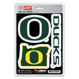 Oregon Ducks Decal Die Cut Team 3 Pack-0
