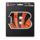 Cincinnati Bengals Decal 5x8 Die Cut 3D Logo Design-0