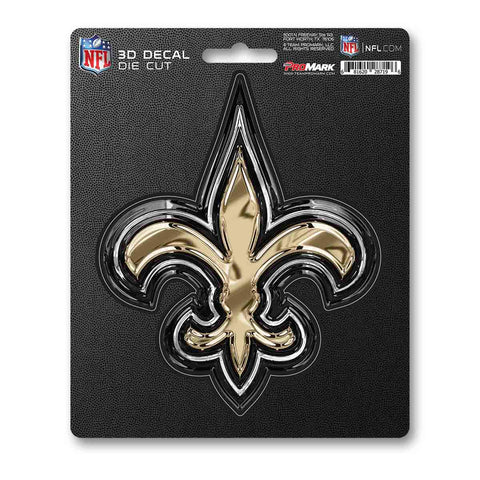 New Orleans Saints Decal 5x8 Die Cut 3D Logo Design-0