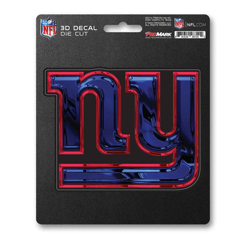 New York Giants Decal 5x8 Die Cut 3D Logo Design-0