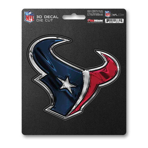 Houston Texans Decal 5x8 Die Cut 3D Logo Design-0