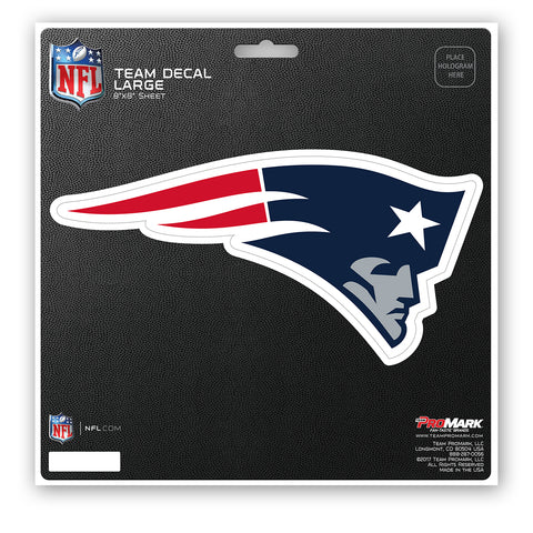 New England Patriots Decal 8x8 Die Cut-0