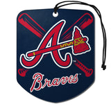 Atlanta Braves Air Freshener Shield Design 2 Pack-0