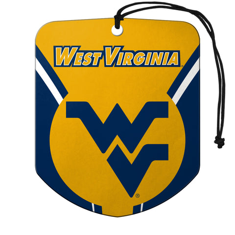 West Virginia Mountaineers Air Freshener Shield Design 2 Pack - Special Order-0