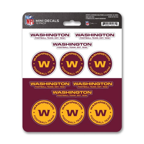 Washington Football Team Decal Set Mini 12 Pack-0