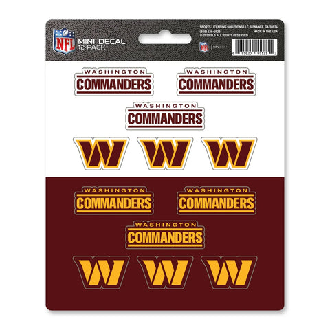 Washington Commanders Decal Set Mini 12 Pack-0