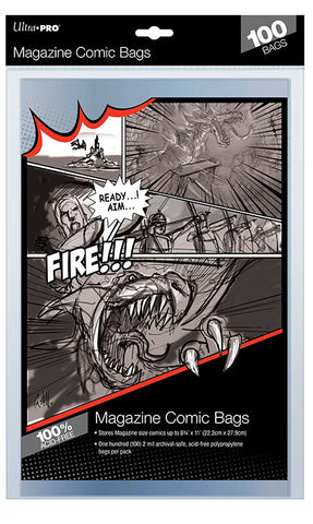 Comic Bags - Magazine (100 per pack)-0