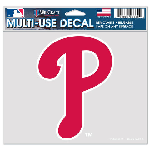 Philadelphia Phillies Decal 5x6 Multi Use Color-0