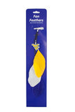 West Virginia Mountaineers Team Color Feather Hair Clip CO-0