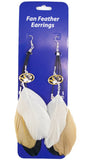 Missouri Tigers Team Color Feather Earrings CO-1