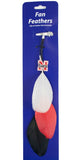 Nebraska Cornhuskers Team Color Feather Hair Clip-0