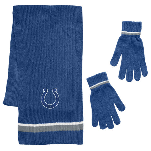 Indianapolis Colts Scarf and Glove Gift Set Chenille-0