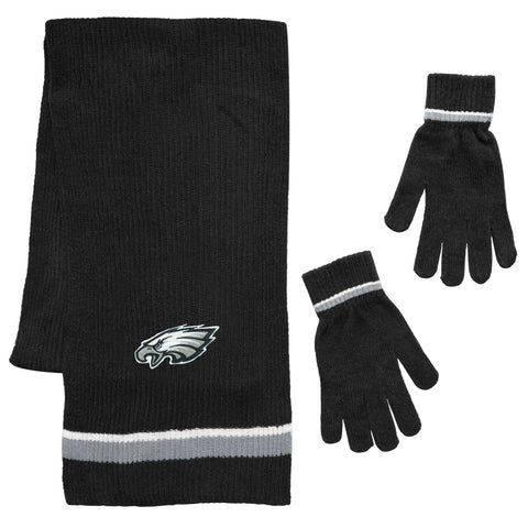 Philadelphia Eagles Scarf and Glove Gift Set Chenille-0