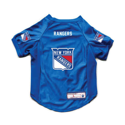 New York Rangers Pet Jersey Stretch Size Big Dog - Special Order-0