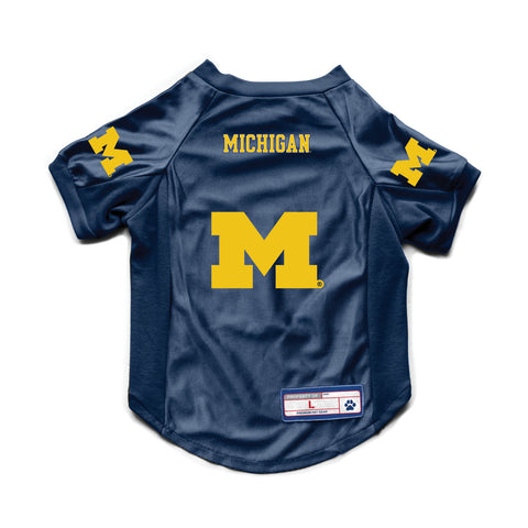 Michigan Wolverines Pet Jersey Stretch Size XL-0