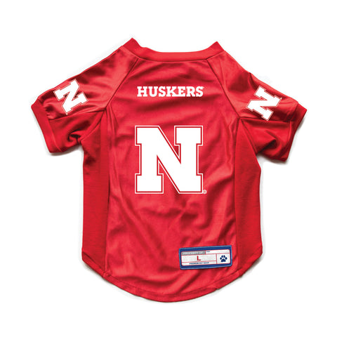 Nebraska Cornhuskers Pet Jersey Stretch Size L-0
