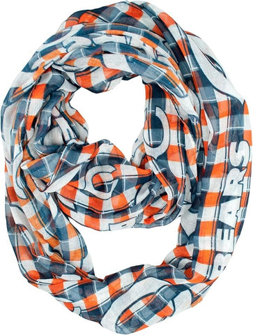 Chicago Bears Infinity Scarf - Plaid-0