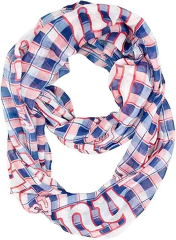 New York Giants Infinity Scarf - Plaid-0