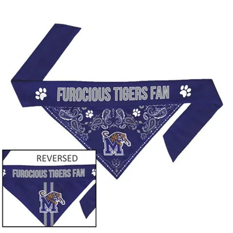 Memphis Tigers Pet Bandanna Size L-0