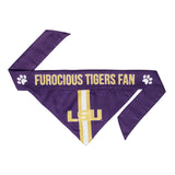 LSU Tigers Pet Bandanna Size L-0