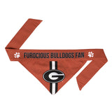Georgia Bulldogs Pet Bandanna Size XL-0