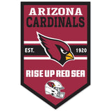 Arizona Cardinals Sign 11x17 Wood Chevron-0