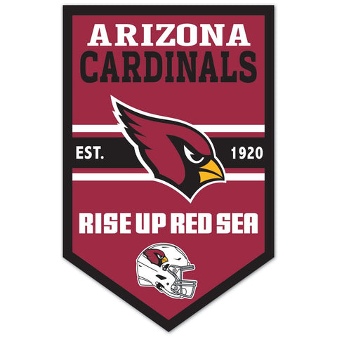Arizona Cardinals Sign 11x17 Wood Chevron-0