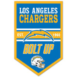 Los Angeles Chargers Sign 11x17 Wood Chevron-0
