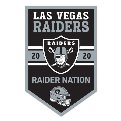 Las Vegas Raiders Sign 11x17 Wood Chevron-0