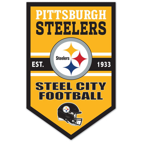Pittsburgh Steelers Sign 11x17 Wood Chevron-0