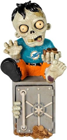 Miami Dolphins Zombie Figurine Bank-0